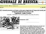 Articolo tratto dal Giornale Di Brescia www.giornaledibrescia.it